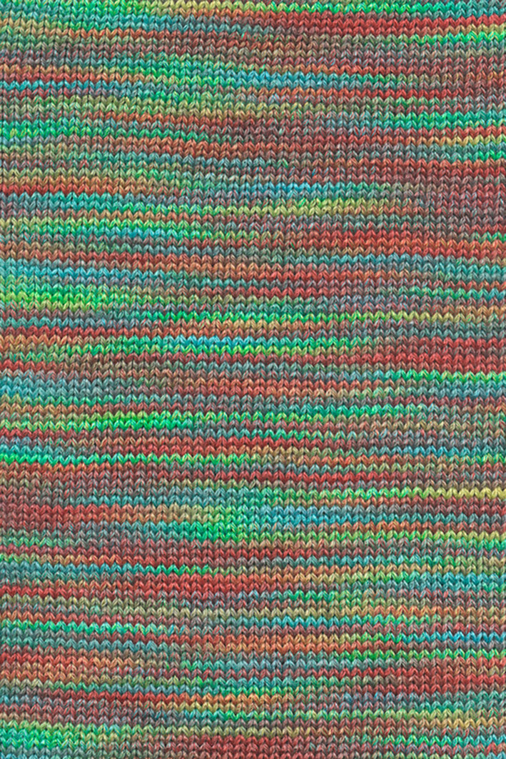 Lang Yarns NORMA COLOR in der Farbe rot gelb türkis