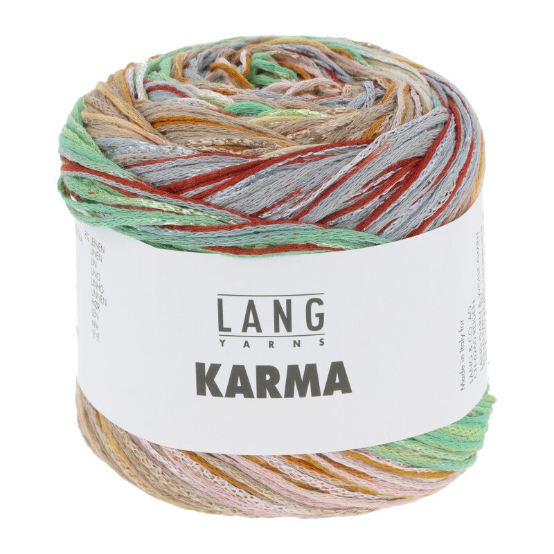 Lang Yarns Karma in der Farbe grau ocker rosa