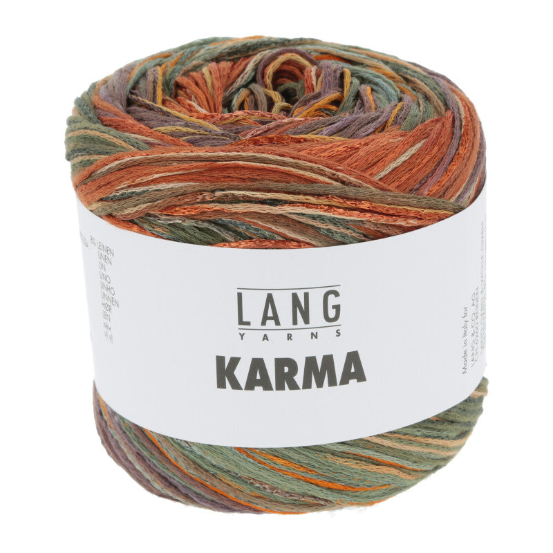 Lang Yarns Karma in der Farbe braun orange olive