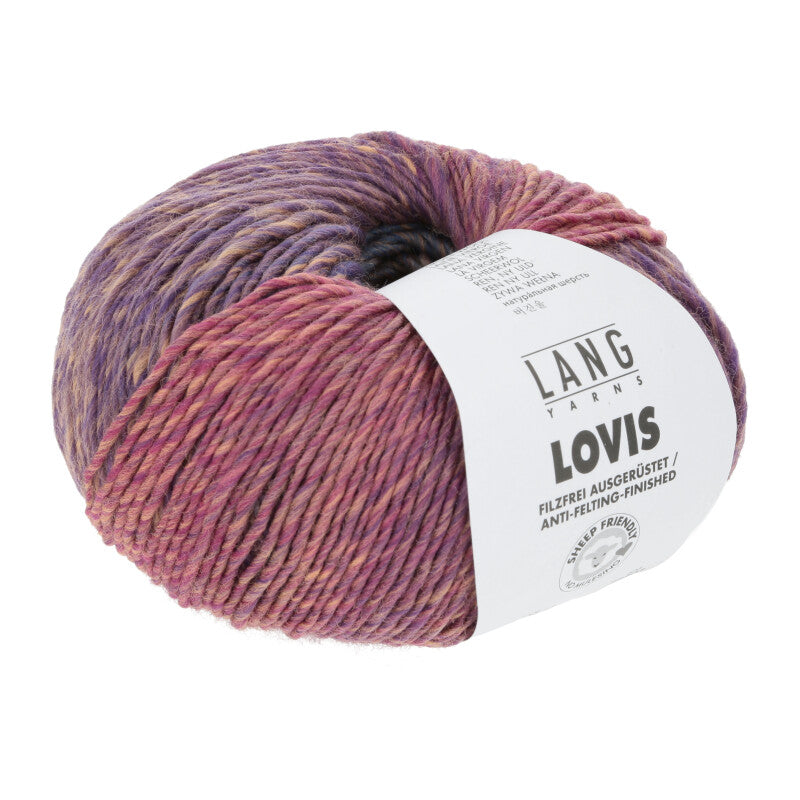 Lang Yarns Lovis in der Farbe fuchsia blau orange