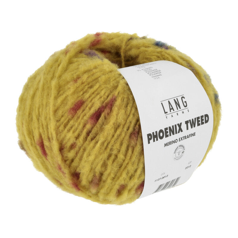 Lang Yarns Phoenix Tweed in der Farbe gelb