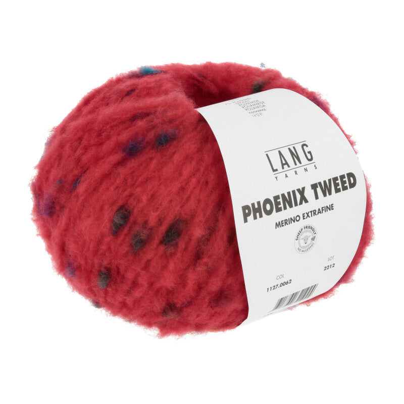 Lang Yarns Phoenix Tweed in der Farbe rot