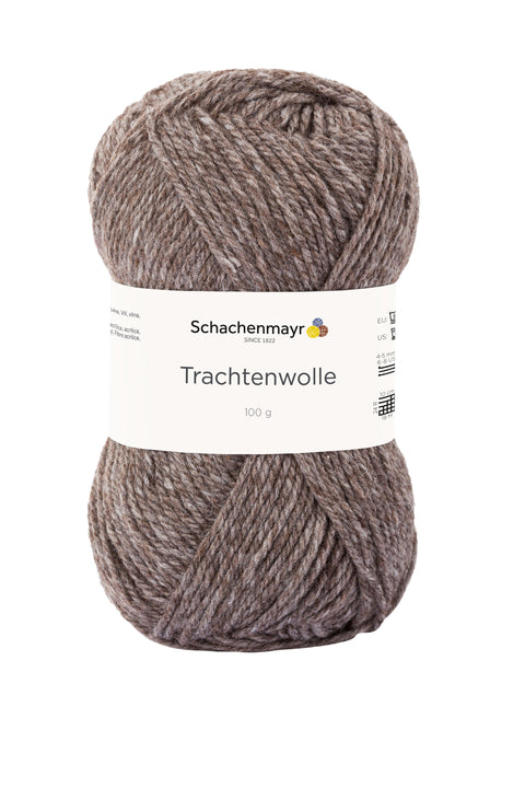 Schachenmayr Trachtenwolle in der Farbe holz meliert