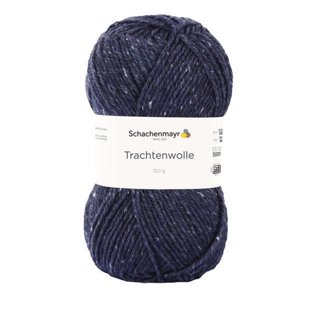Schachenmayr Trachtenwolle in der Farbe jeans tweed
