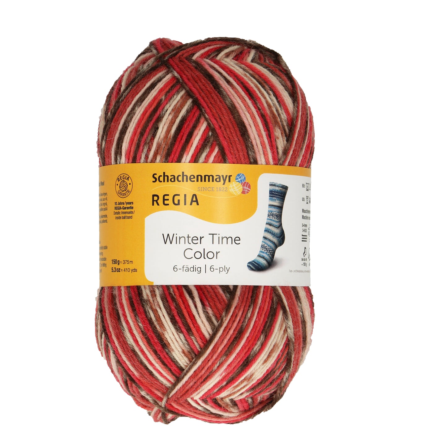 Sockengarn Regia 6 faedig in der Farbe winterlight color