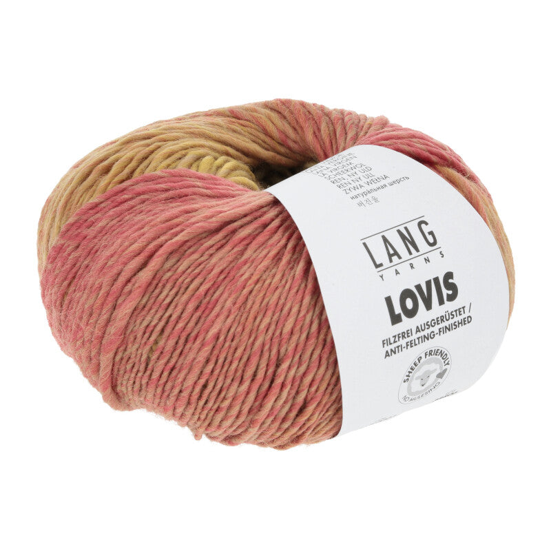 Lang Yarns Lovis in der Farbe orange safran grün