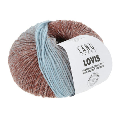 Lang Yarns Lovis in der Farbe türkis ziegel