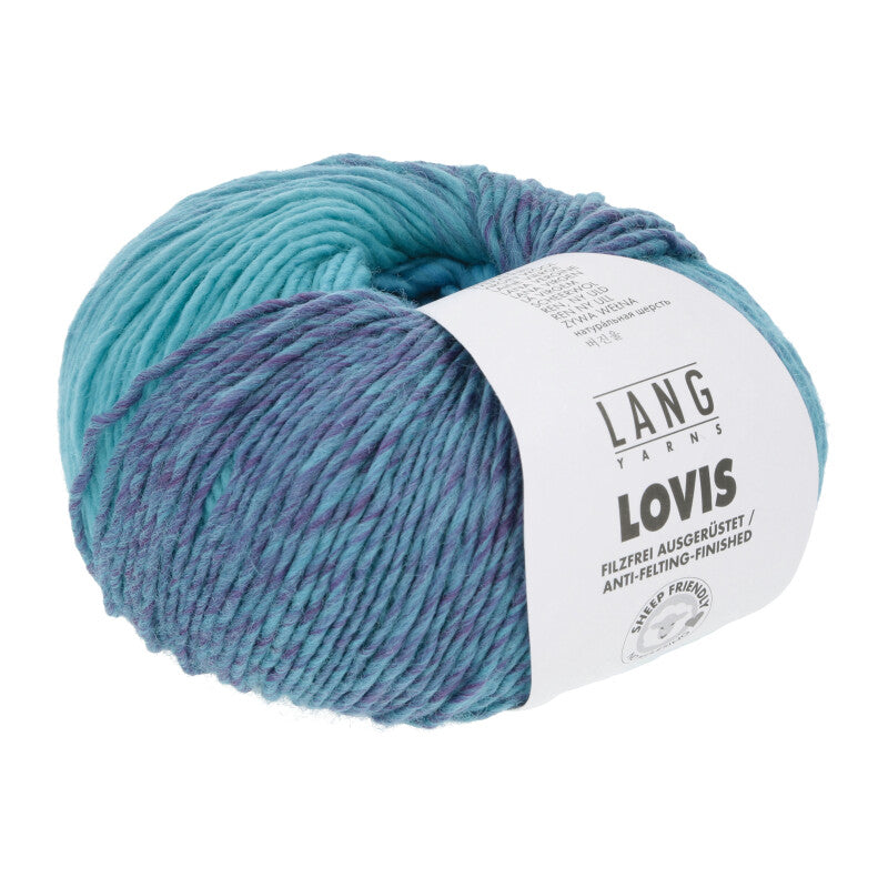 Lang Yarns Lovis in der Farbe türkis grün blau