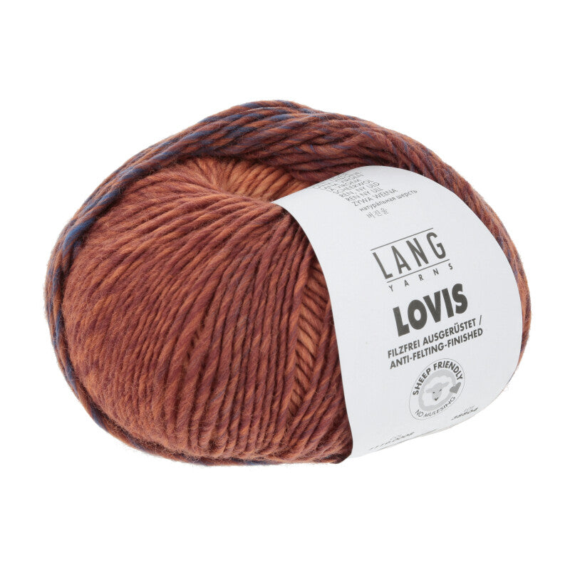 Lang Yarns Lovis in der Farbe orange grün blau