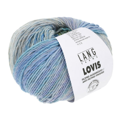 Lang Yarns Lovis in der Farbe pastell türkis lila
