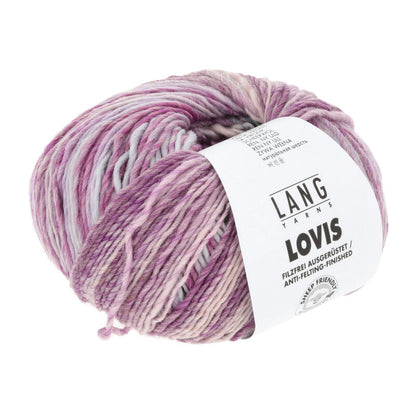 Lang Yarns Lovis in der Farbe rosa efeu