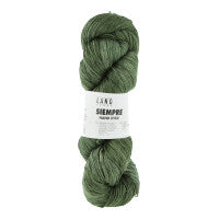 Lang Yarns Siempre in der Farbe dunkelgrün