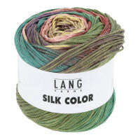 Lang Yarns Silk Color in der Farbe violett grün lachs