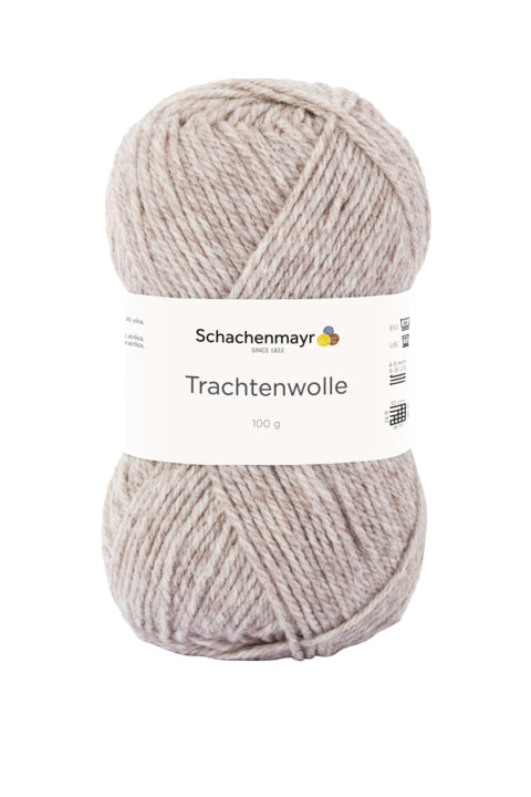 Schachenmayr Trachtenwolle in der Farbe sisal meliert