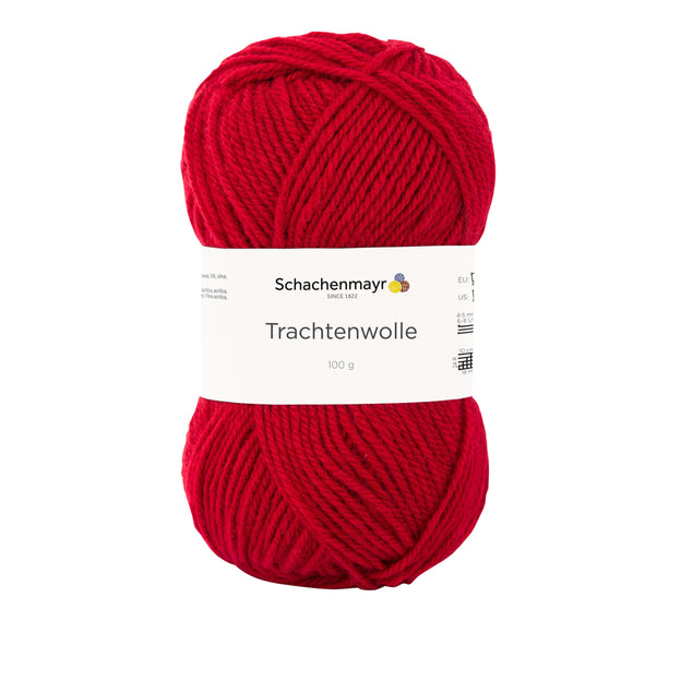 Schachenmayr Trachtenwolle in der Farbe kirsche