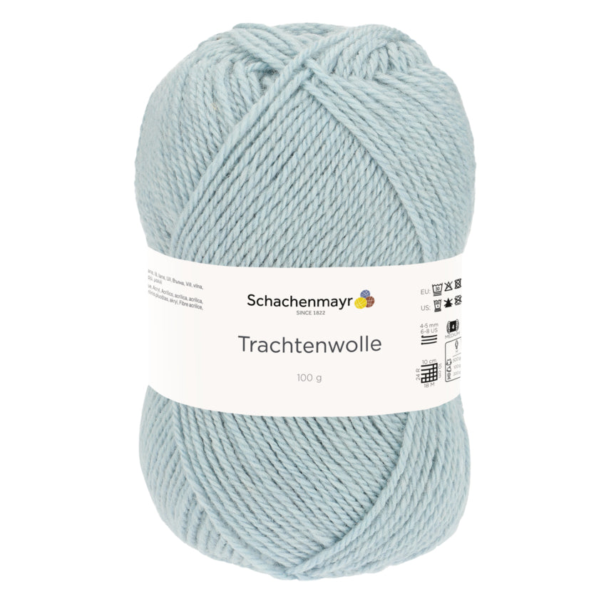Schachenmayr Trachtenwolle in der Farbe himmelblau