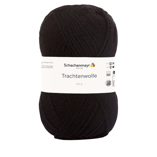 Schachenmayr Trachtenwolle in der Farbe schwarz