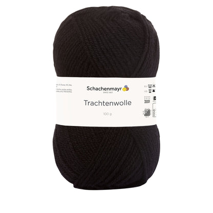 Schachenmayr Trachtenwolle in der Farbe schwarz