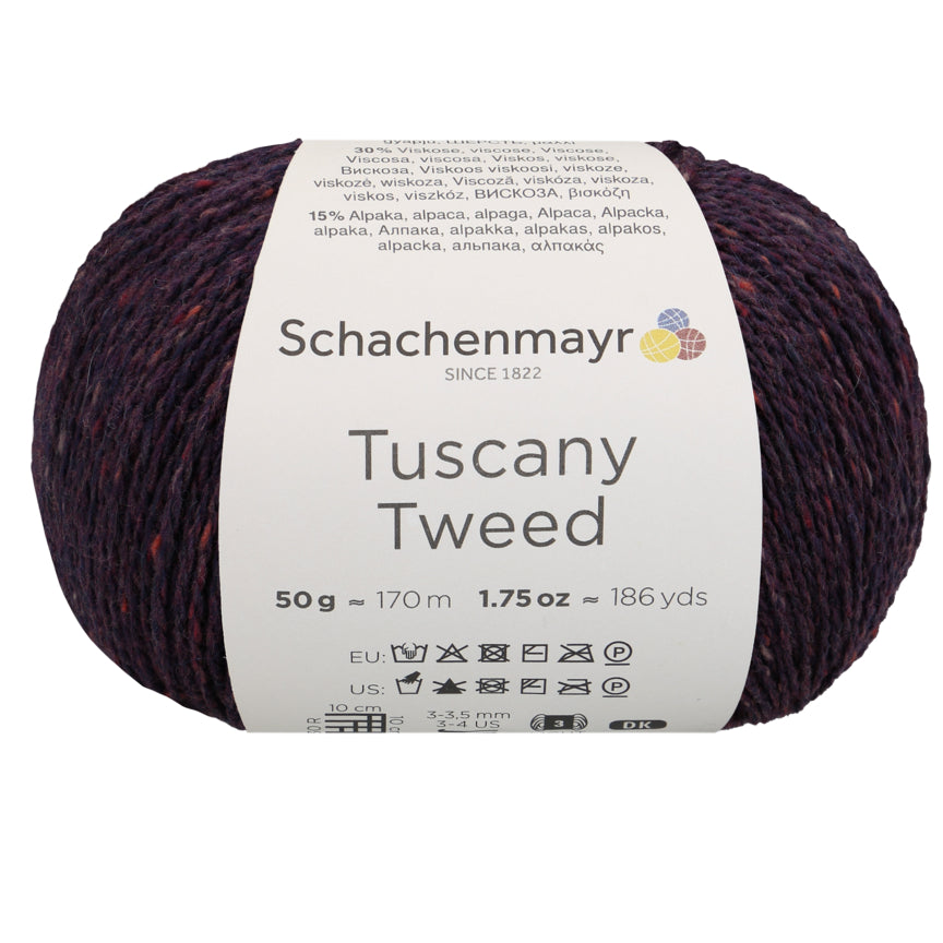 Schachenmayr Tuscany Tweed in der Farbe brombeer