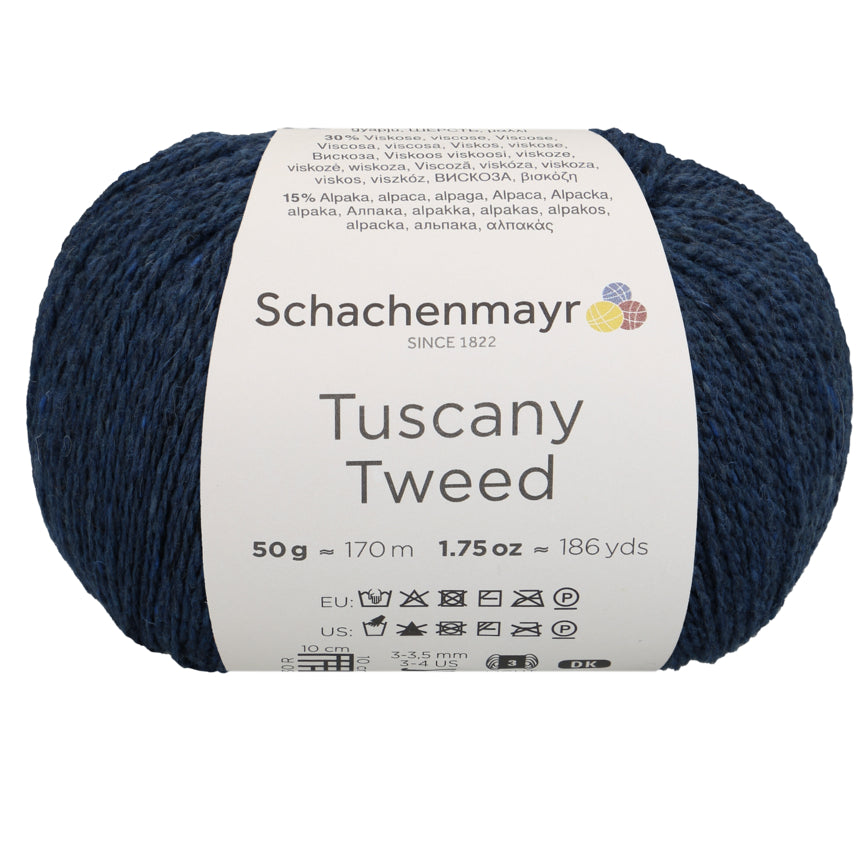 Schachenmayr Tuscany Tweed in der Farbe indigo