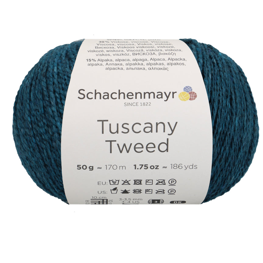 Schachenmayr Tuscany Tweed in der Farbe petrol