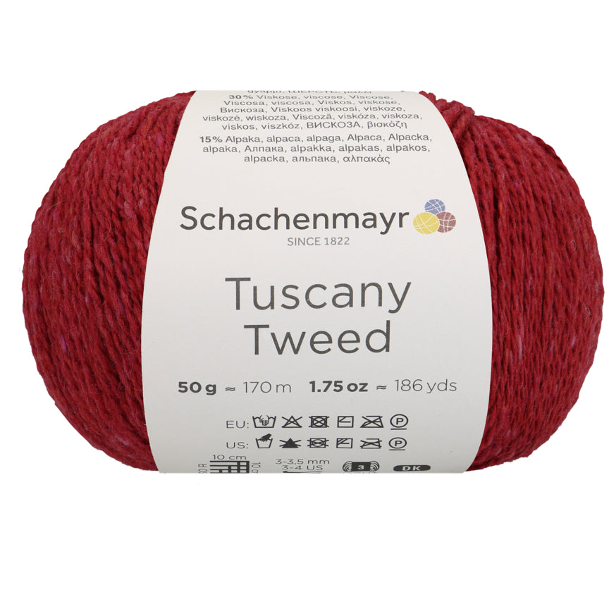 Schachenmayr Tuscany Tweed in der Farbe dahlie