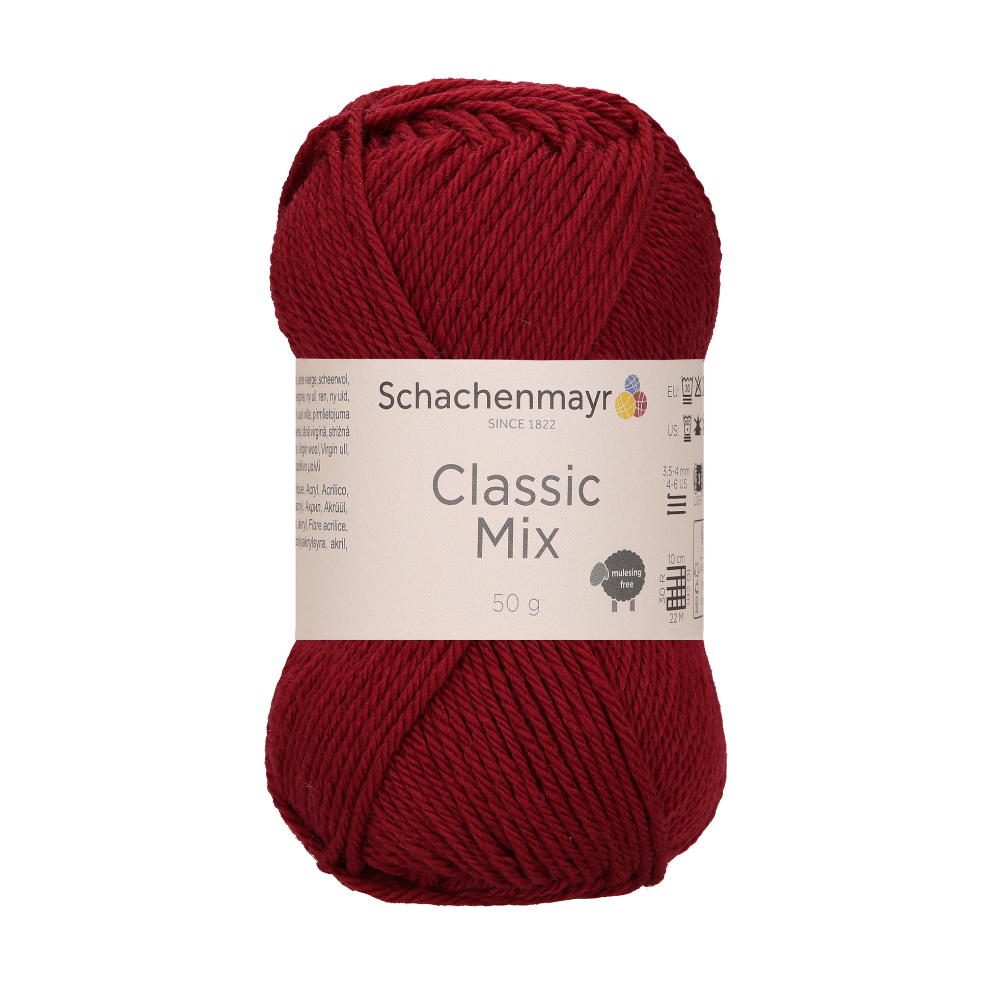 Schachenmayr Classic Mix in der Farbe burgundy