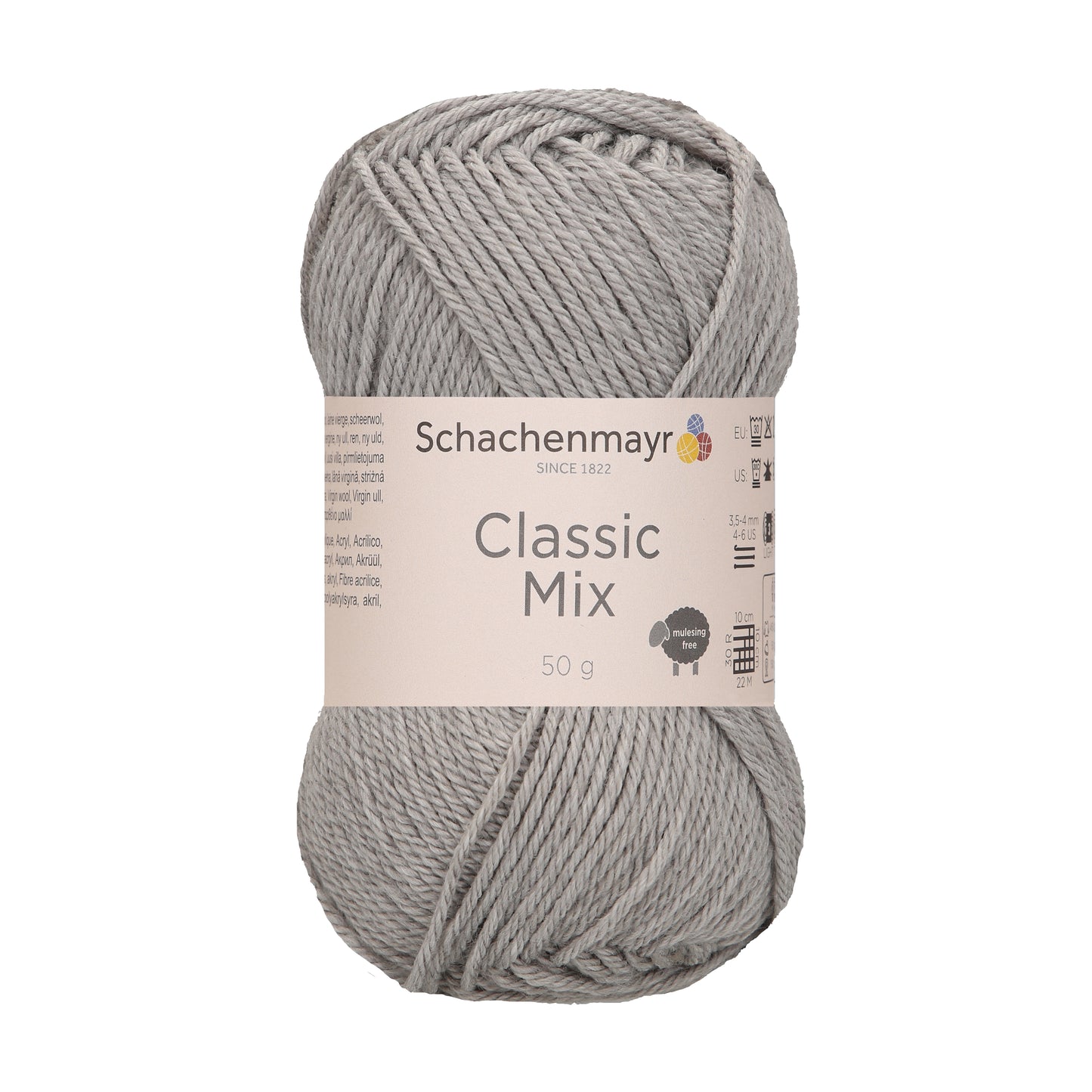 Schachenmayr Classic Mix in der Farbe light grey meliert