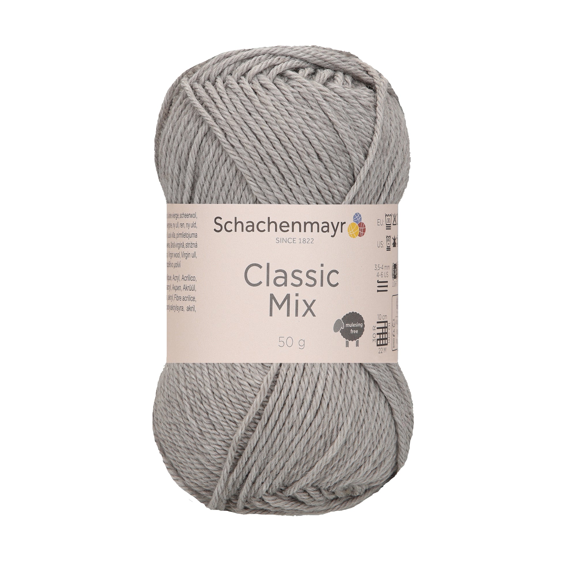 Schachenmayr Classic Mix in der Farbe light grey meliert