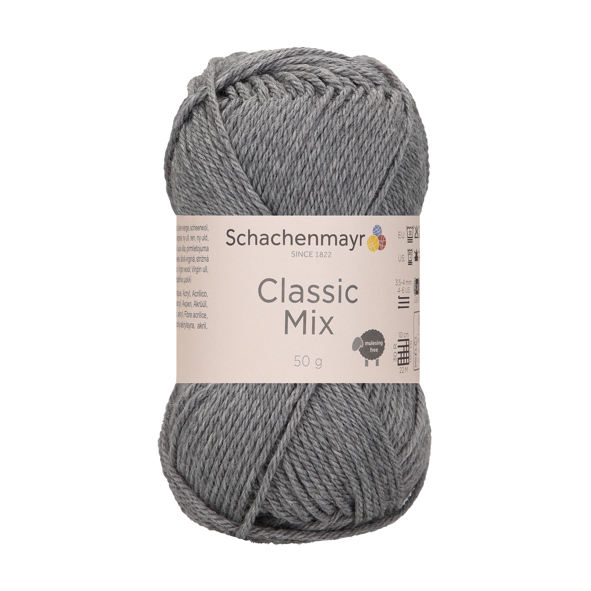 Schachenmayr Classic Mix in der Farbe mid grey meliert