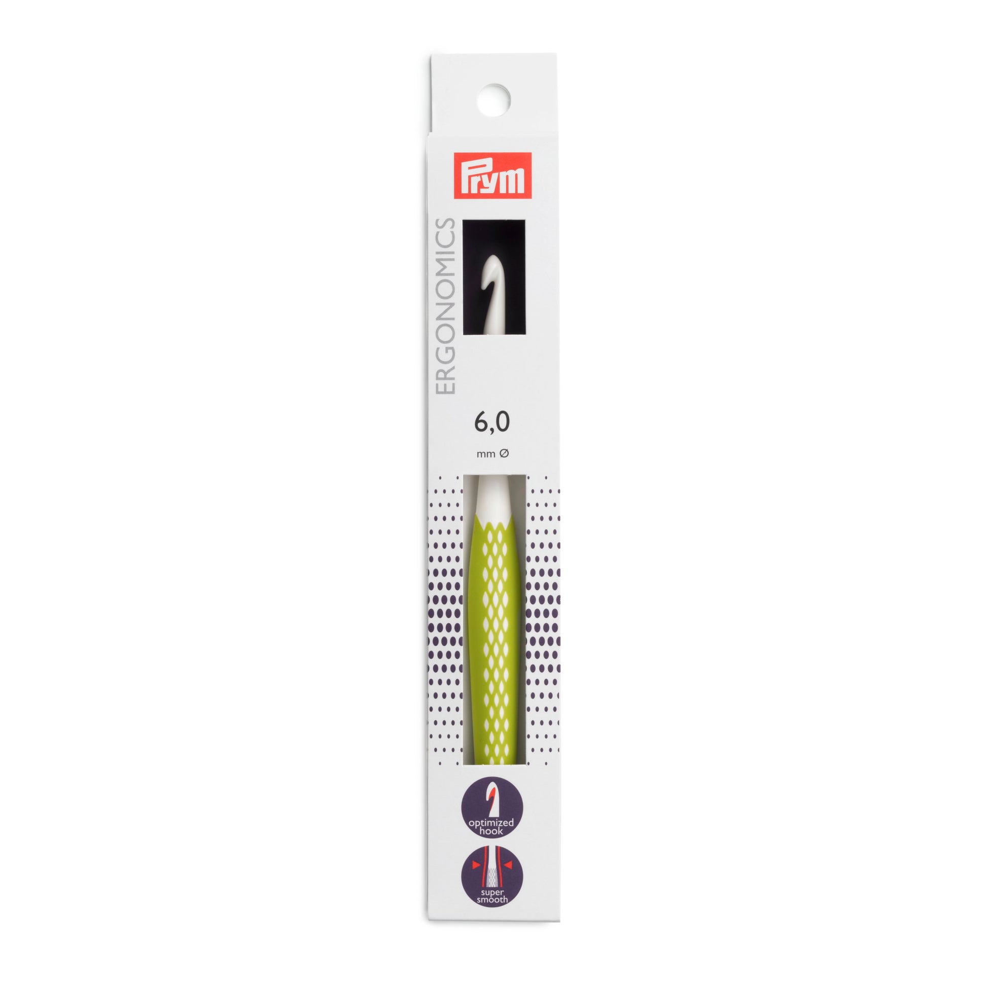 Prym Ergonomics Häkelnadel in der Stärke 6,0 mm
