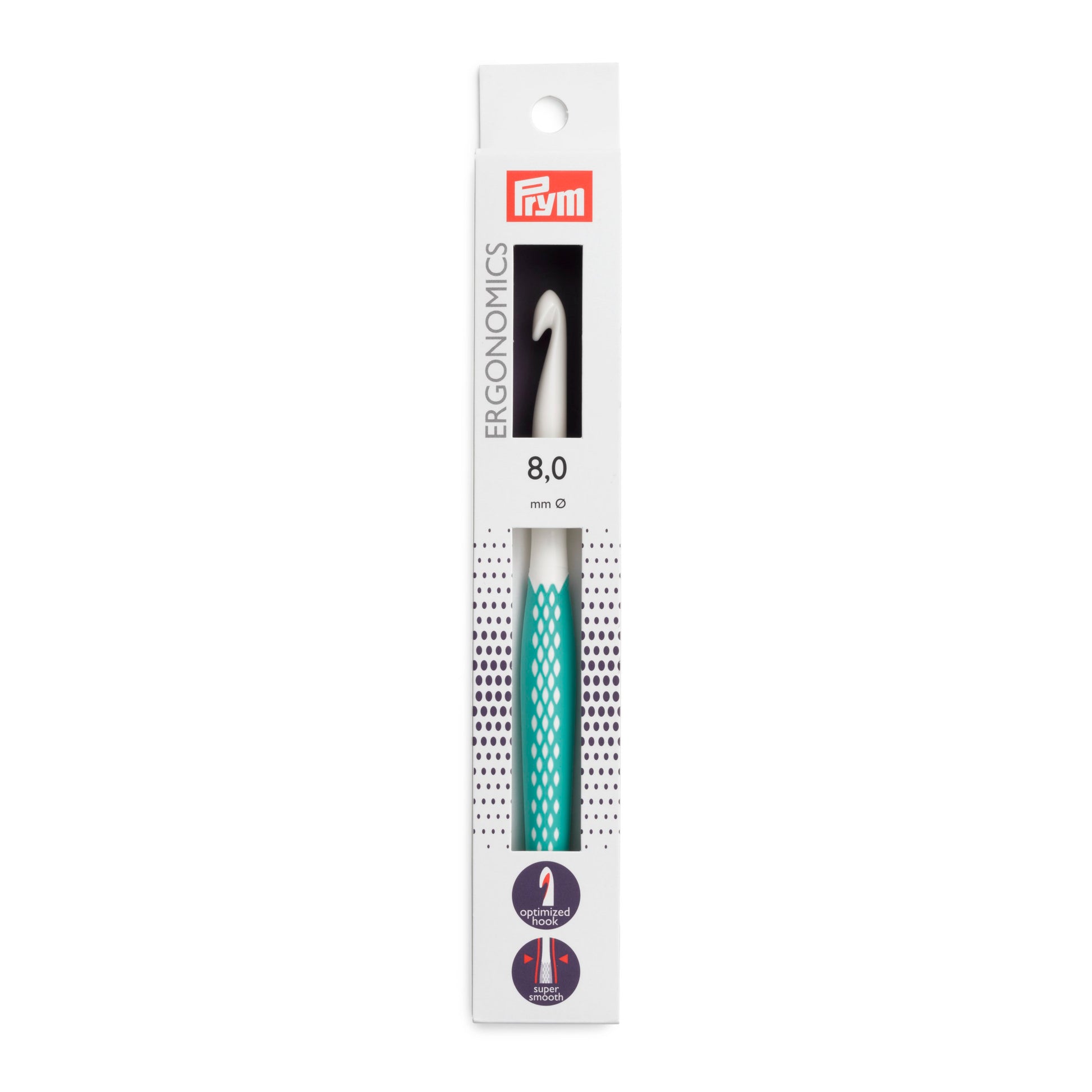 Prym Ergonomics Häkelnadel in der Stärke 8,0 mm