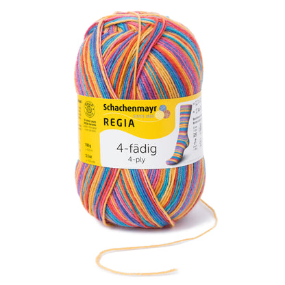 Sockengarne Regia 4-faedig color 100 gr in der Farbe exotic color