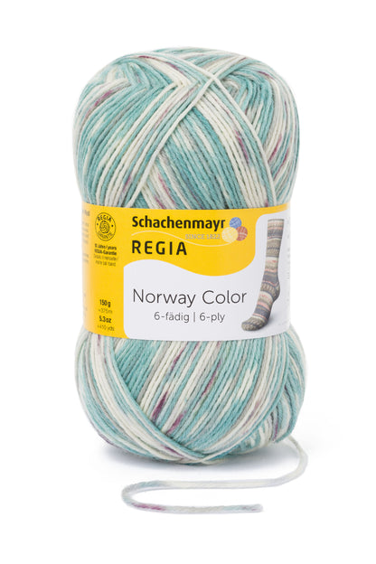 Sockengarn Regia 6 faedig in der Farbe voss color