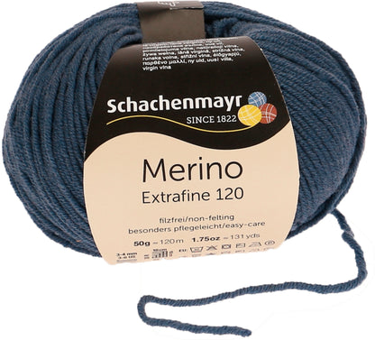 Ganzjahresgarn Merino 120 in der Farbe Tinte