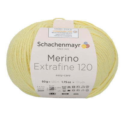 Ganzjahresgarn Merino 120 in der Farbe Lemon