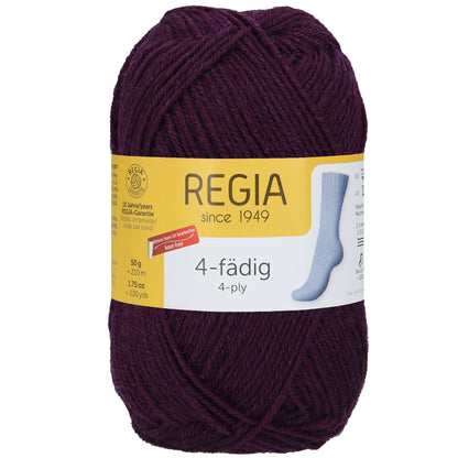 Sockengarn "Regia" in der Farbe Aubergine